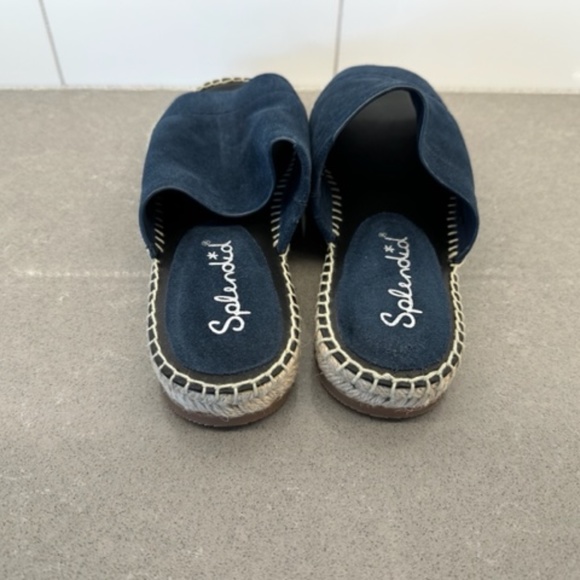 New-SPLENDID Women's Navy Goring Maia Round Toe Slip On Leather 7.5 - Picture 4 of 5